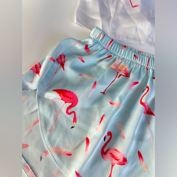 Flamingo Print Pajama Set - Size XS/S - Picture 2 of 3